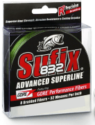 Плетёный шнур SUFIX 832 Braid зеленый 135м 0.20мм