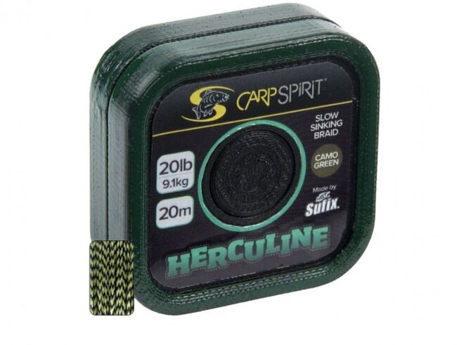 Поводковый материал CARP SPIRIT Herculine Braid 20м 20LB/9.1кг Camo Green