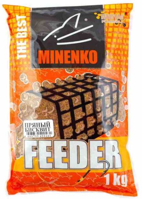 Прикормка MINENKO Feeder Пряный Бисквит 1кг Прикормка MINENKO Feeder Пряный Бисквит 1кг