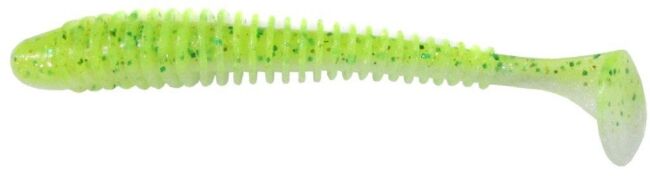 Виброхвост KEITECH Swing Impact 3" PAL#02 Lime Chart Shad 7.5см 2.2гр 10шт/уп