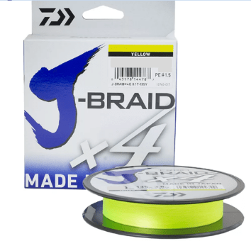 Плетёный шнур DAIWA J-Braid X4 135м 0.07мм 2.6кг флуор-желтый Плетёный шнур DAIWA J-Braid X4 135м 0.07мм 2.6кг флуор-желтый