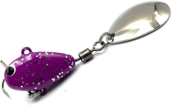 Тэйл-спиннер UF STUDIO Harricane 10гр 20мм #Violet glitter Тэйл-спиннер UF STUDIO Harricane 10гр 20мм #Violet glitter
