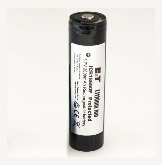 Аккумулятор ExT ICR18650F 3.7V 2600mAh protected , 1шт.