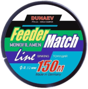 Леска монофил DUNAEV Feeder-Match Sinking Black 150м 0.32мм (8,9 кг)