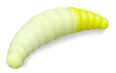 Силиконовая приманка COOL PLACE Maggot 1.6" Сыр #white/yellow 10шт/уп