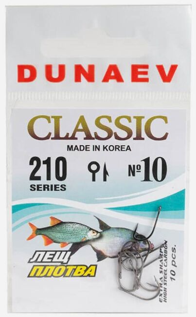 Крючок DUNAEV Classic 210 #10 10шт/уп Крючок DUNAEV Classic 210 #10 10шт/уп