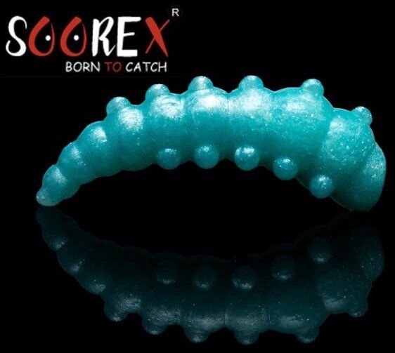 Силиконовая приманка SOOREX PRO Major 42мм 1.9гр Сыр #406 Аквамарин/ Ultramarine 6шт/уп