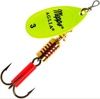 Блесна вращающаяся MEPPS Aglia Fluo Chartreus №3 6,5гр Блесна вращающаяся MEPPS Aglia Fluo Chartreus №3 6,5гр