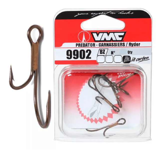 Крючок двойной VMC 9902 BZ №2/0 живцовый 5шт/уп