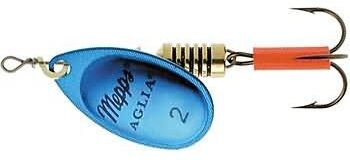 Блесна вращающаяся MEPPS Aglia Platinum Bleus (синий) №4 9г