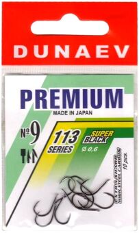 Крючок DUNAEV Premium 113 #9 Ø0.60мм 10шт/уп Крючок DUNAEV Premium 113 #9 Ø0.60мм 10шт/уп