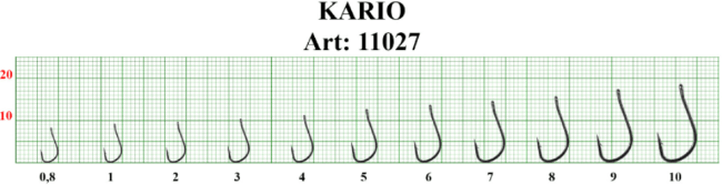 Крючок FISH SEASON 11027 KAIRYO №6 колечко черн.хром кован 10шт/уп Крючок FISH SEASON 11027 KAIRYO №6 колечко черн.хром кован 10шт/уп