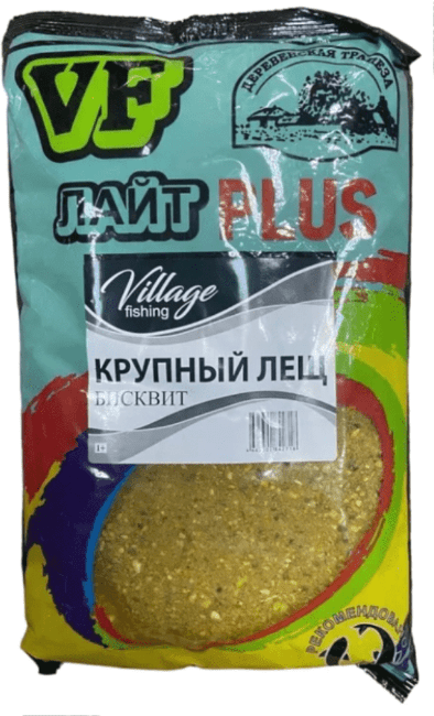 Прикормка VILLAGE FISHING Лайт PLUS Крупный лещ бисквит 0,9кг Прикормка VILLAGE FISHING Лайт PLUS Крупный лещ бисквит 0,9кг