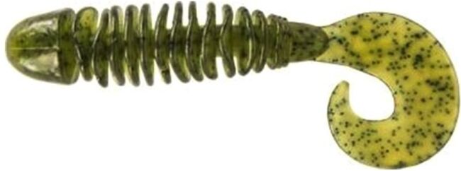 Твистер ALLVEGA Bony Grub 8см 5.2гр 6шт/уп #016 green pumpkin