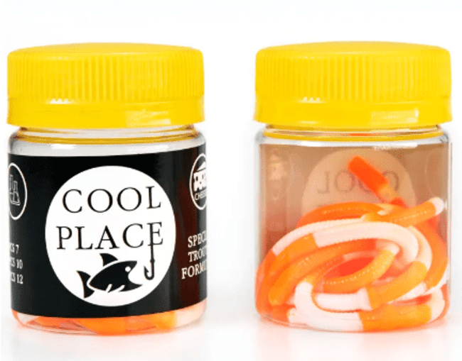 Силиконовая приманка COOL PLACE Доширак 100мм Сыр #white/orange 12шт/уп