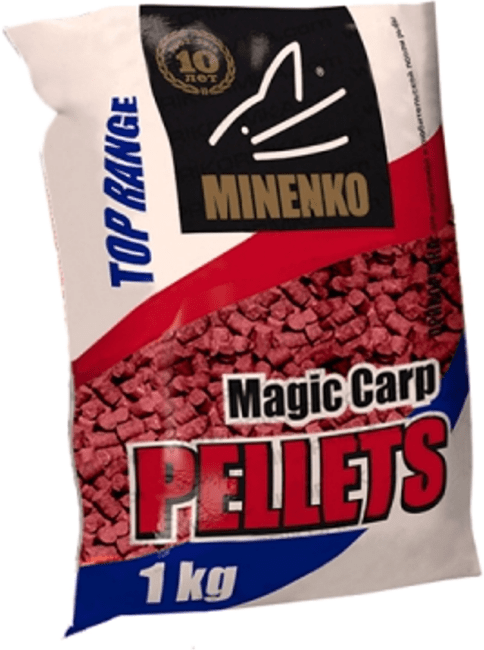 Пеллетс MINENKO Magic Carp PELLETS Слива 1кг малиновый