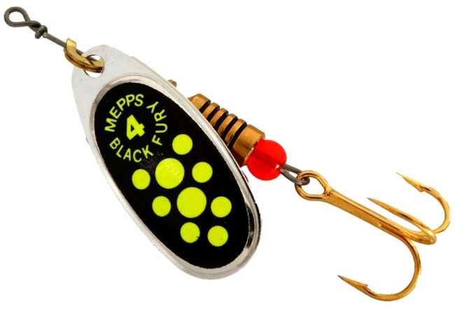 Блесна вращающаяся MEPPS Comet Black Fury AG/CH (серебро/chartreus) №4 8г Блесна вращающаяся MEPPS Comet Black Fury AG/CH (серебро/chartreus) №4 8г