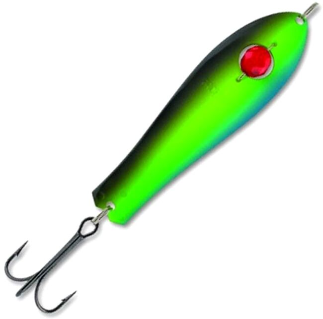 Блесна колеблющаяся KUUSAMO Professor 3, 75/12 (бусинка) Gre/Fye/Blu-S