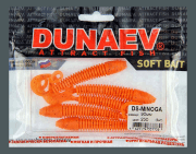 Приманка DS-MINOGA 90мм 5шт/уп, цвет (250) морковный, блестки черные