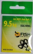 Кольцо титановое разжимное FISH SEASON Egg Ring 1.0х6.8х9.1мм 9.5кг 4шт/уп WD1,0х6,8х9,1F Кольцо титановое разжимное FISH SEASON Egg Ring 1.0х6.8х9.1мм 9.5кг 4шт/уп WD1,0х6,8х9,1F