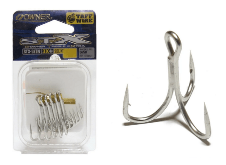 Крючок тройной OWNER 5658TN-02 STX-58TN олово 7шт/уп