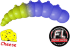 Силиконовая приманка FRESH LURES Big Junior 1.7”/43мм Сыр #204 7шт/уп