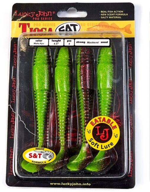 Виброхвост LUCKY JOHN Pro Series Tioga FAT 4.5" 114мм #T44 4шт/уп 140147-T44 Виброхвост LUCKY JOHN Pro Series Tioga FAT 4.5" 114мм #T44 4шт/уп 140147-T44