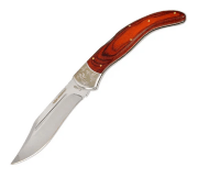 Нож складной НОЖЕМИР красное дерево зеркальная полировка back lock C-160