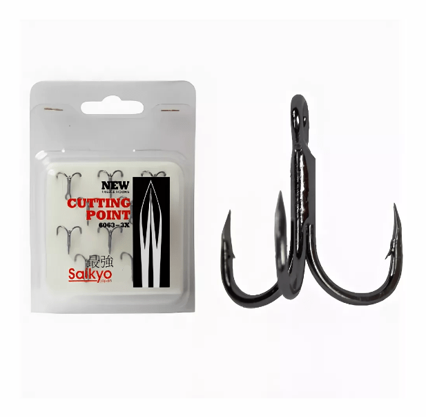 Крючок тройной SAIKYO 6063-3X-CP BN №08 1шт