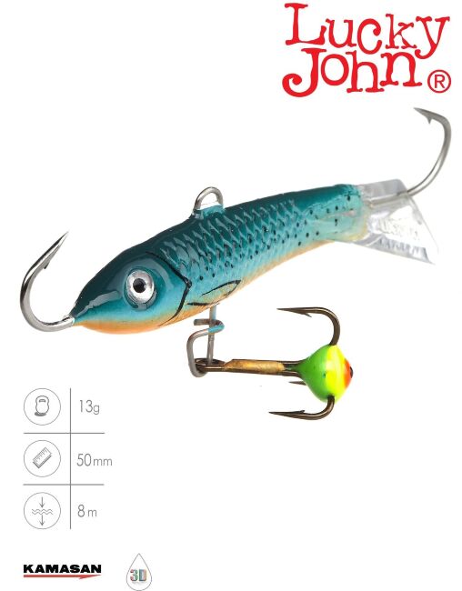 Балансир Lucky John CLASSIC 5 с тр. 50мм/53 блистер