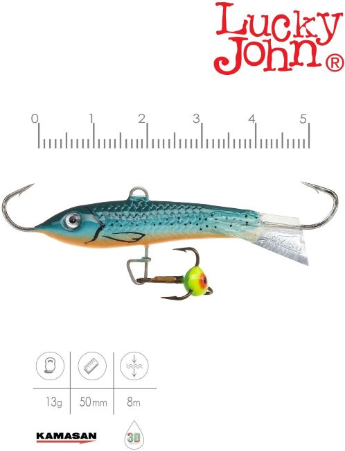 Балансир Lucky John CLASSIC 5 с тр. 50мм/53 блистер