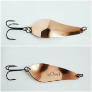 Блесна колеблющаяся РУССКАЯ ПРИМАНКА Атом 7см 8гр #медь глянец