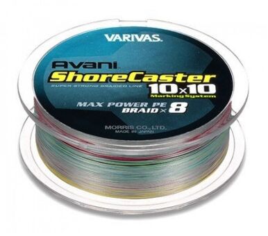 Плетёный шнур Varivas Avani Shore Caster Max Power х8, #0,8 200м Плетёный шнур Varivas Avani Shore Caster Max Power х8, #0,8 200м