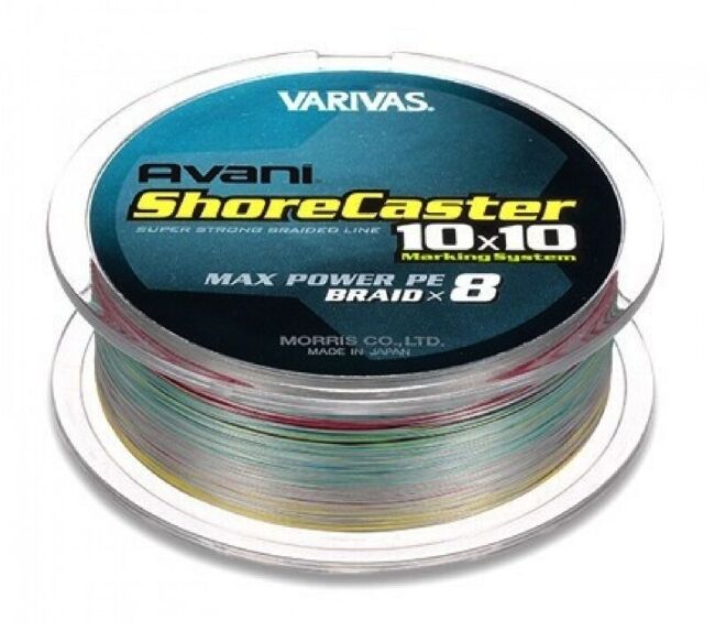 Плетёный шнур Varivas Avani Shore Caster Max Power х8, #0,8 200м Плетёный шнур Varivas Avani Shore Caster Max Power х8, #0,8 200м