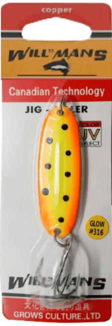 Блесна колеблющаяся GROWS CULTURE Will"mans Jig Killer 57мм 7гр #316 UV Блесна колеблющаяся GROWS CULTURE Will"mans Jig Killer 57мм 7гр #316 UV