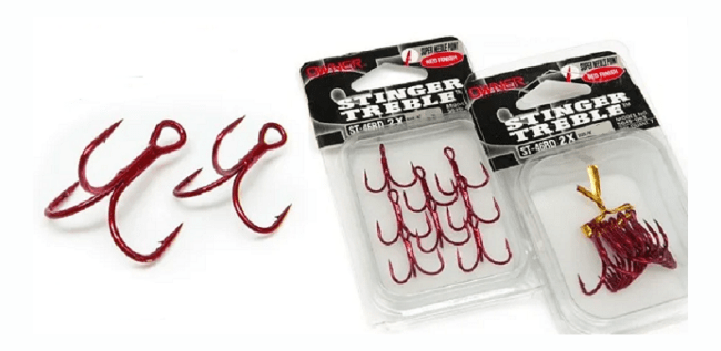 Крючок тройной OWNER 5646RD-04 ST-46RD красный 7шт/уп Крючок тройной OWNER 5646RD-04 ST-46RD красный 7шт/уп