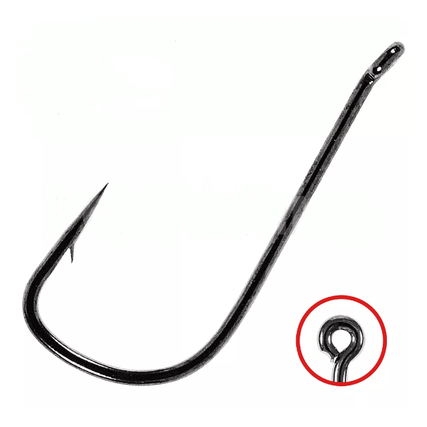 Крючок OWNER 50921-08 Penny Hook колечко черн.хром кован 10шт/уп