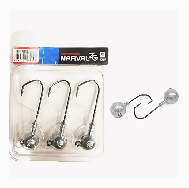 Джиг-головки NARVAL ZG Barbarian 120° 4/0 26гр 3шт/уп Джиг-головки NARVAL ZG Barbarian 120° 4/0 26гр 3шт/уп