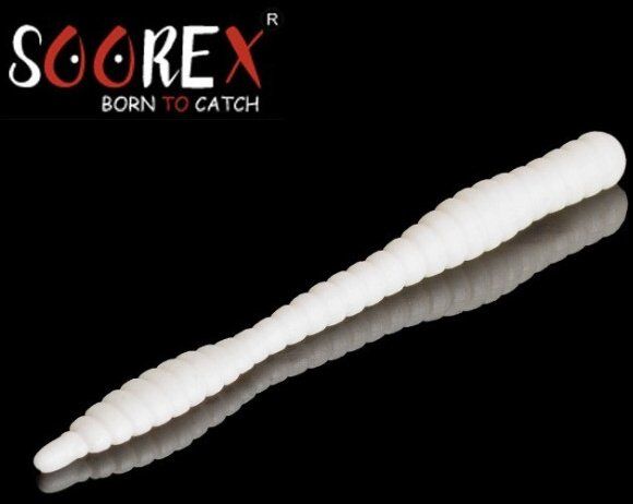 Силиконовая приманка SOOREX PRO Worm 80мм 1.3гр Сыр #101 Белый/White 6шт/уп Силиконовая приманка SOOREX PRO Worm 80мм 1.3гр Сыр #101 Белый/White 6шт/уп