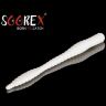 Силиконовая приманка SOOREX PRO Worm 80мм 1.3гр Сыр #101 Белый/White 6шт/уп