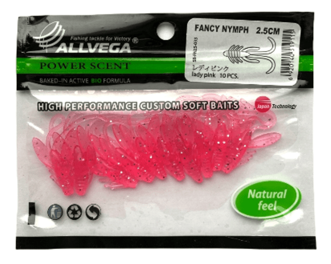 Нимфа ALLVEGA Fancy Nymph 2.5см 0.8гр 10шт/уп #033 lady pink