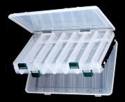 Коробка для воблеров двухсторонняя 18 отсеков 340x220x50мм ZY-114
