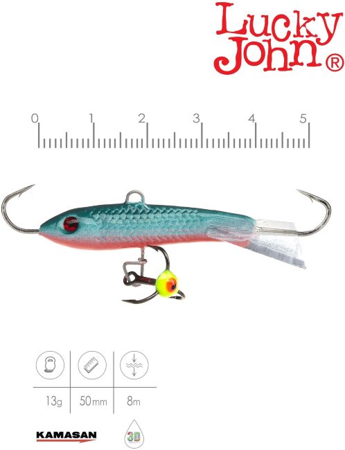 Балансир Lucky John CLASSIC 5 с тр. 50мм/54 блистер