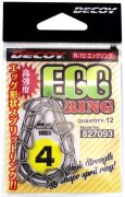 Кольцо заводное DECOY Egg Ring R-10 №4 12 шт/уп