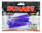 Приманка DS-SIMPLE 99мм 4шт/уп, цвет (610) фиолетовый, блестки серебрянные