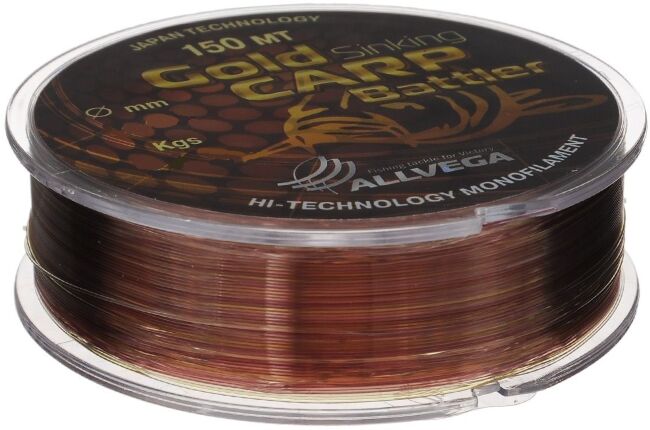 Леска монофил ALLVEGA Gold Carp Battler 150м 0,30мм 11,35кг коричн тонущ