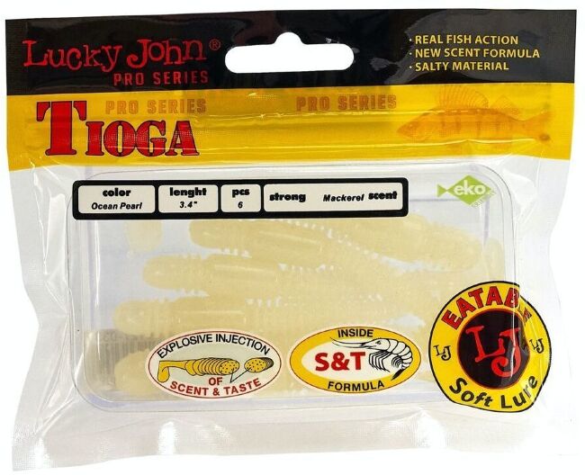 Виброхвост LUCKY JOHN Pro Series Tioga 3.4" 86мм #033 6шт/уп 140127-033