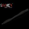Силиконовая приманка SOOREX PRO Worm 80мм 1.3гр Сыр #102 Чёрный/Black 6шт/уп