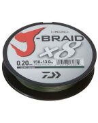Плетёный шнур DAIWA J-Braid X8 150м 0.13мм 8.0кг темно-зеленый Плетёный шнур DAIWA J-Braid X8 150м 0.13мм 8.0кг темно-зеленый