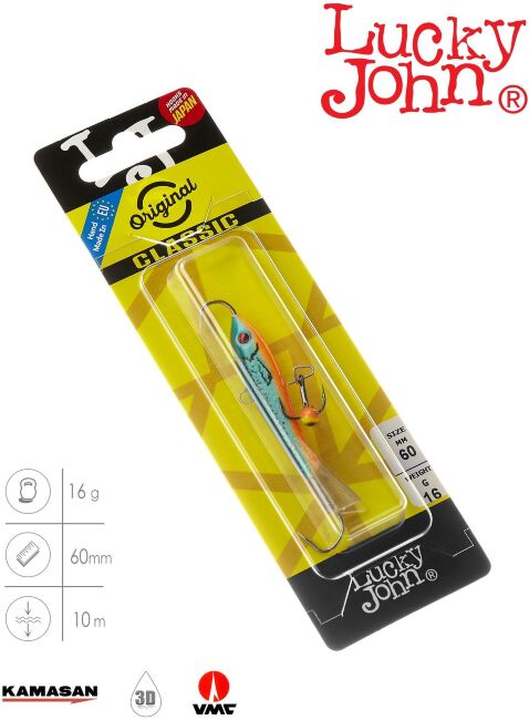 Балансир Lucky John CLASSIC 6 с тр. 60мм/53 блистер